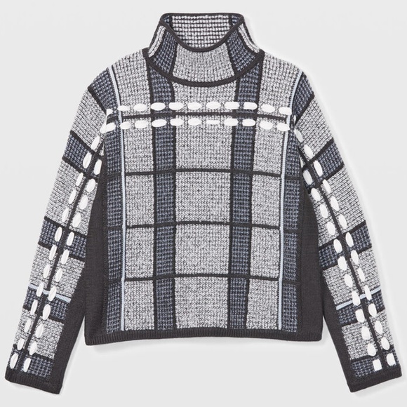 Plaid Woven Sweater - Brand New - NEVER WORN - Multi - Picture 4 of 4